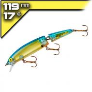 Bomber Jointed Long A15 CHA FL/ BLU-OR 11,9cm/17g wobbler